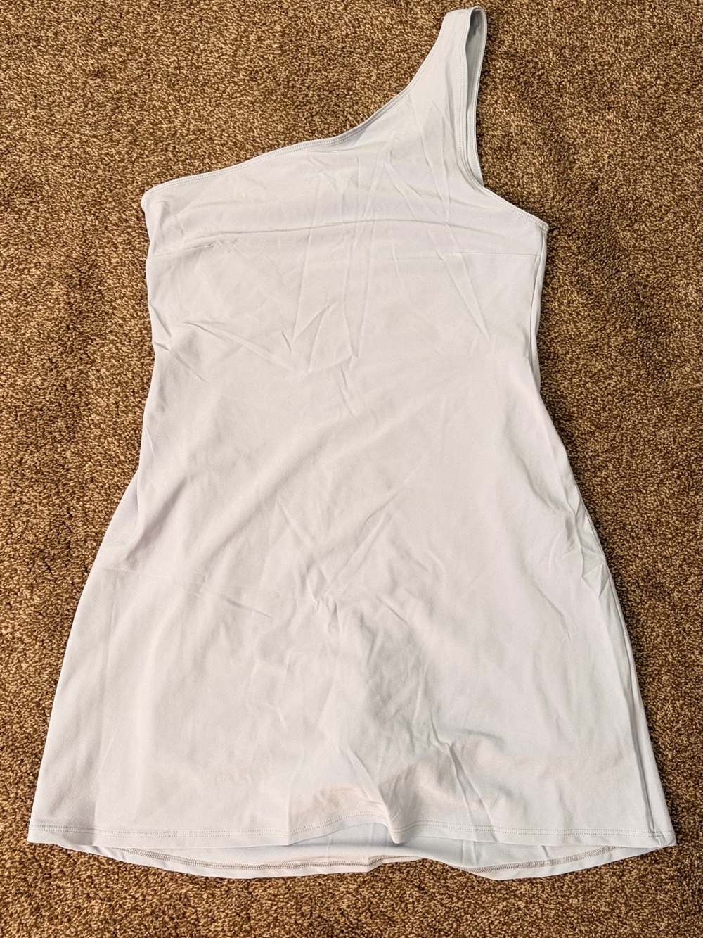 Abercrombie & Fitch Asymmetric One-Shoulder Blue Athletic Mini Dress
